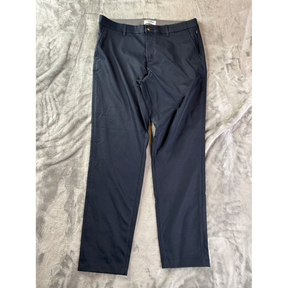 Birddogs Twill Chino Pants Mens Size 36 Gray Straight Leg Embroidered Stretch